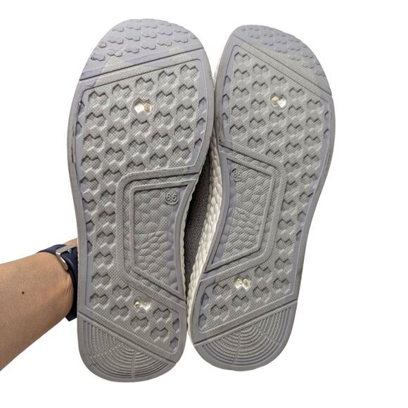 Danskin Vibe Grey Gray Lightweight Lace Up Knit Sneakers Trainers Size 8.5 - Picture 9 of 9